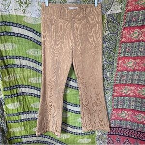 Vintage Y2K Cache Luxe Tan/ Gold Textured Pants Size 6